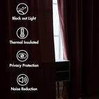 MIULEE Velvet Curtains 90 inches 2 Panels - Image 5