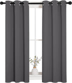 NICETOWN Grey Blackout Curtain Panels - Image 2