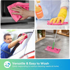 HOMEXCEL 50PK Microfiber Cleaning Cloth, Cleaning Rag for Home, 11.5x11.5in
