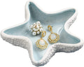 Starfish Ceramic Jewelry Dish Tray, Ring Holder and Trinket Tray for Rings