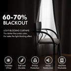 MIULEE Velvet Curtains Silver Light Grey Elegant Grommet Thermal Insulated - Image 4