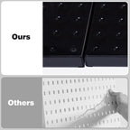 Pegboard Smith 48x24 inch Black Metal Pegboard Kit for Wall Organization with Hooks, Garage Storage Bins, and Utility Tool Board, Efficient Tool Organizer Peg Board