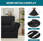 Turquoize 2 Piece Chair Covers Chair Slipcovers - Image 4