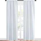 NICETOWN Greyish White Window Curtain Panels - Image 2