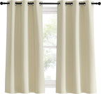NICETOWN Room Darkening Beige Curtains - Image 2