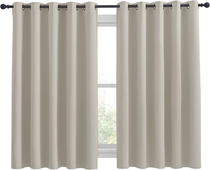 NICETOWN Thermal Insulated Narural Blackout Curtains - Image 2