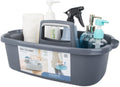 JiatuA Large Cleaning Supplies Caddy Portable Shower Caddy Basket Dark Gray