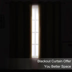 LEMOMO Blackout Curtains 42 x 63 inch/Natural Curtains Set of 2 Panels/Thermal - Image 3