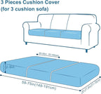 Smiry Printed Couch Cushion Covers, Stretch Soft Couch Covers - Image 6