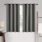 MIULEE Linen Texture Curtains for Bedroom Solid 100% Blackout Thermal Insulated by MIULEE