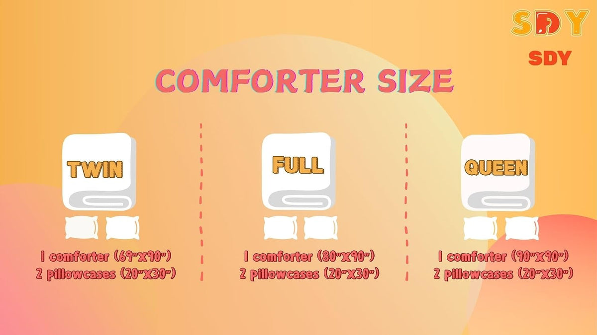 SDY 3 Pieces Strawberry Comforter Set Queen, Strawberry Queen Size Bedding Set, Kawaii Bed Set Kids Comforter Set, Cute Pink Bedding Room Decor for Girls, Children, Teen