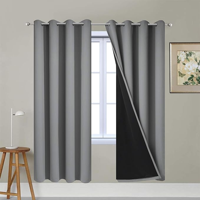 Yakamok Soft and Smooth Full Shading Curtains, 100% Blackout Curtains by Yakamok
