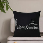 MFGNEH Home Sweet Home Quotes Farmhouse Pillow Covers 18x18 Inch, Farmhouse - Image 3