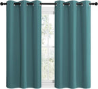 NICETOWN Short Kitchen Blackout Curtains, Thermal Insulated Solid Grommet - Image 2