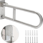 Toilet Grab Bar 24 Inch, Folding Bathroom Safety Rail for Seniors