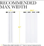 NICETOWN Draperies Curtains Panels, Blocking Out 50% Sunlight Window Treatment - Image 2