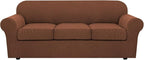 H.VERSAILTEX 4 Piece Stretch Sofa Covers by HVERSAILTEX