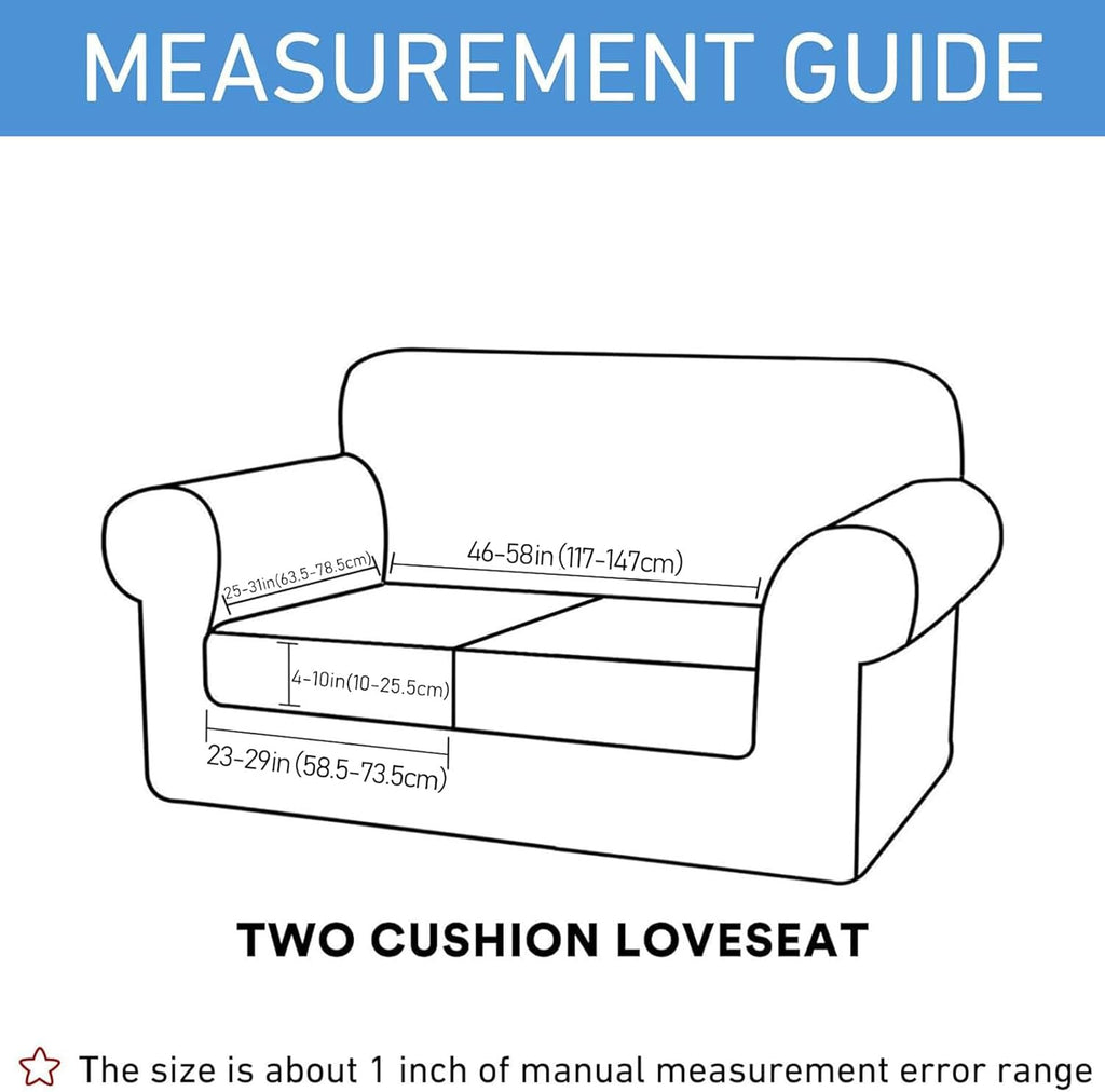 Waterproof Couch Cushion Covers, Stretch Sofa Seat Slipcovers
