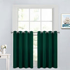 Yakamok Soild Small Window Curtains, Thermal Insulated Privacy Curtains and by Yakamok
