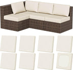 8Pcs Stretch Patio Cushion Covers, Outdoor Couch & Sofa Replacement Slipcovers by VORSHAPE