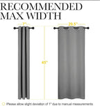 NICETOWN Silver Grey Blackout Curtain Panels - Image 6