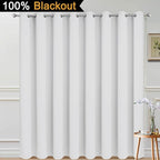 Yakamok 100% Blackout Thermal Insulated Curtains, Noise Reducing Barrier Panel - Image 2