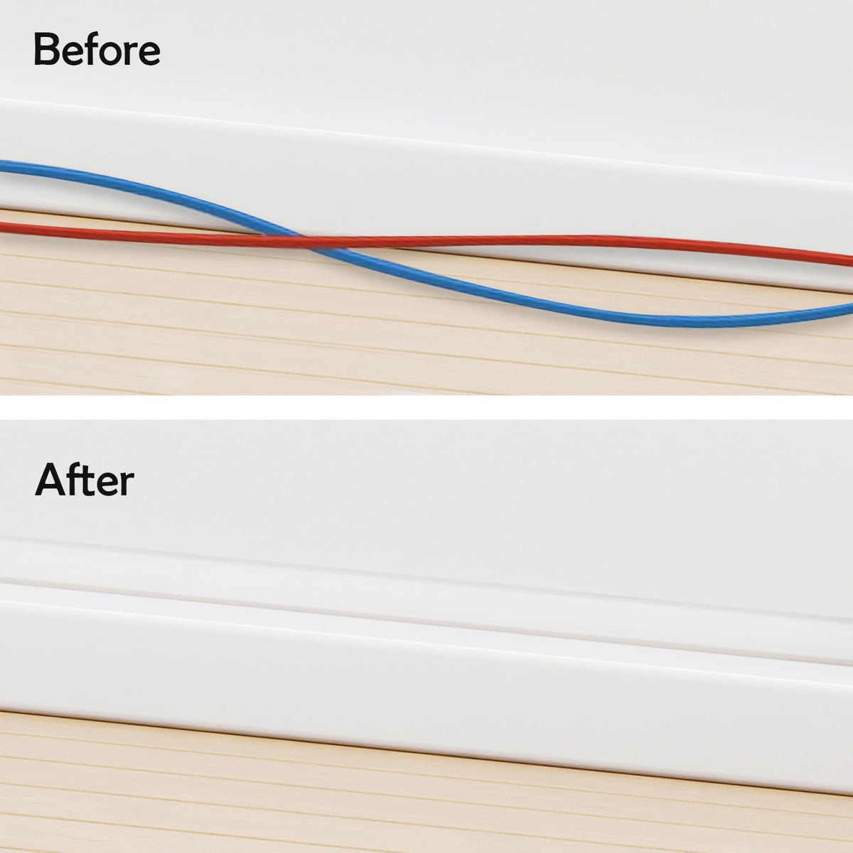 TV Cord Hider – Flexible Wall Cord Cover Slim Design Silicone Cable Raceway - Self Adhesive, Cut to Size Design for Hiding Wires on Wall - Clean Home Setup Cable Concealment (White 3 Feet)