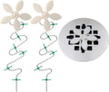 Shower Drain Hair Catcher – Disposable Bathroom Hair Trap, Easy to Install in Shower Drain Cover, Helps Prevent Clogs – As Seen on Shark Tank – White Flower (2-Pack)
