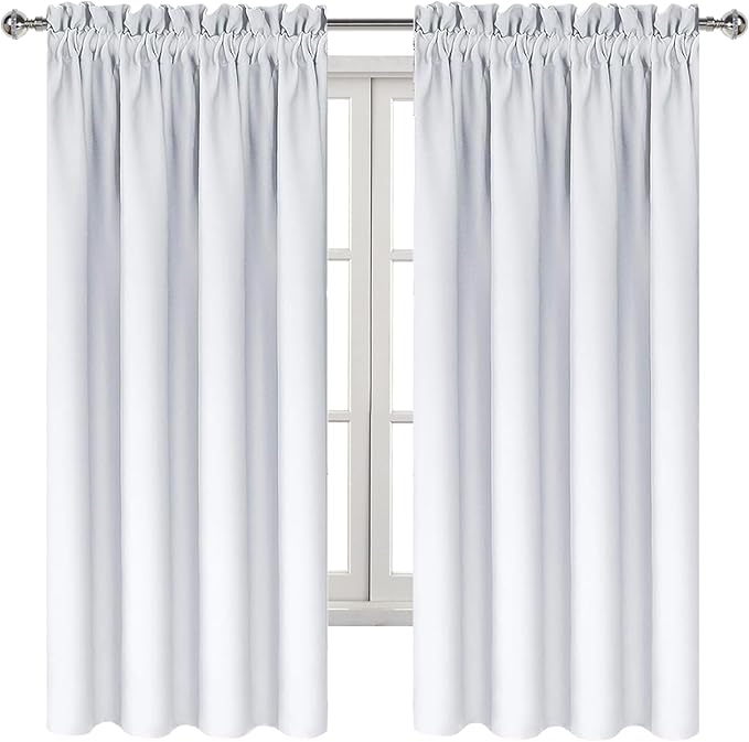 DWCN White Room Darkening Blackout Curtains - Image 9