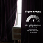 MIULEE Lavender Velvet Curtains 96 inches - Image 5