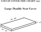Couch Covers for 2 Cushion Sofa Pet Friendly Couch Cushion Covers Universal - Image 2