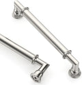 Asidrama 2 Pack 5 Inch(128mm) Brushed Nickel Cabinet Pulls Heavy-Duty Solid Kitchen Cabinet Handles Satin Nickel Drawer Hardware for Bathrooms Cupboard