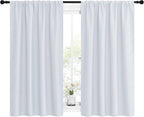 NICETOWN Greyish White Window Curtain Panels - Image 2