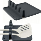 Kitchen Spoon Kitchen Gadget Holder for Ladles Rest Spoon Holder for Stove Top Black 3 Pcs (3, Black)