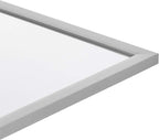 Amazon Basics Rectangular Wall Mount Mirror for Bedroom, Living Room, Entryway, 24" x 36", Standard Trim, Nickel, Hangs Horizontally or Vertically