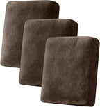 Couch Cover Stretch Velvet Sofa Cushion Cover 3-Piece by Taque