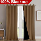 NICETOWN Full Shading Curtains 90" Long 2 Panels Set - Image 2