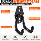10 Pack Heavy Duty Garage Hooks Wall Mounted Ladder Hooks