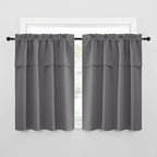 NICETOWN Short Curtains with Attached Valance - Image 6
