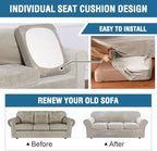 H.VERSAILTEX Rich Polyester Spandex Blend 2 Piece Cover Chair Slipcover Sofa - Image 5