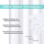 NICETOWN 100% Blackout Window Curtain Panels, Cold and Full Light Blocking - Image 6