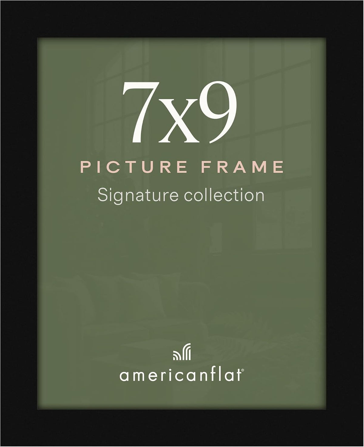 Americanflat 12x18 Picture Frame - Engineered Wood - Black