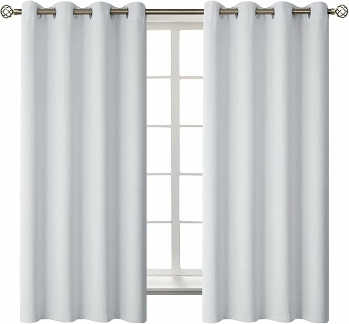 BGment Room Darkening Curtains 63 Inches Long by BGment