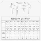 BALCONY & FALCON Rectangle Table Cloth Waterproof Gray 70"x55"
