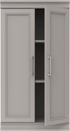 ClosetMaid Modular Storage 21.38-inch W 3-Shelf Storage Cabinet with Doors, Smoky Taupe