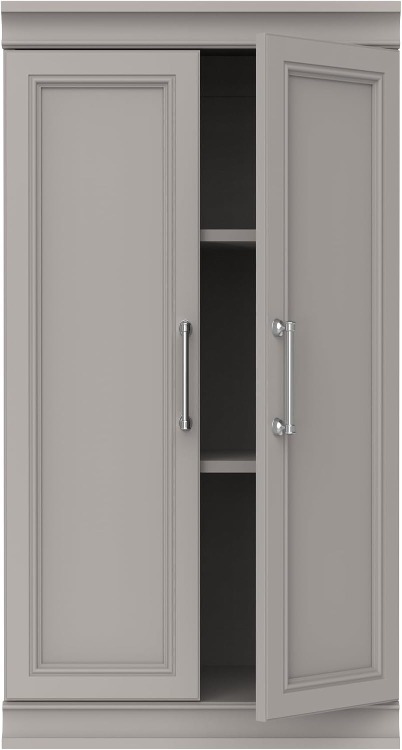 ClosetMaid Modular Storage 21.38-inch W 3-Shelf Storage Cabinet with Doors, Smoky Taupe