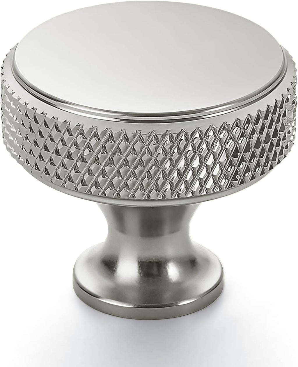 10 Pack Brushed Gold Knurled Cabinet Knobs Round Drawer Pulls