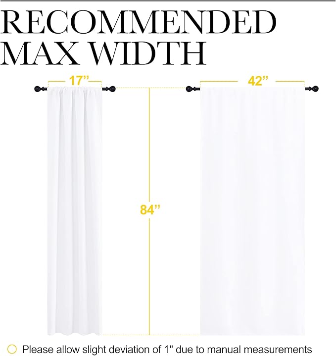 NICETOWN Kitchen Window Curtain Panels - Image 7