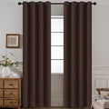 Yakamok 2 Panels Thermal Insulated Grommet Light Blocking Blackout Curtains by Yakamok