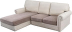 H.VERSAILTEX Velvet Stretch Sectional Sofa Covers by HVERSAILTEX